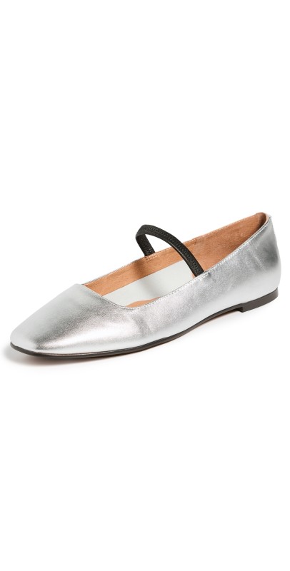 Madewell The Greta Ballet Flats Silver