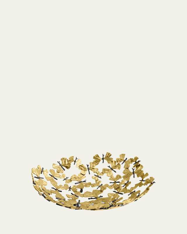 Butterfly Ginkgo Centerpiece Bowl