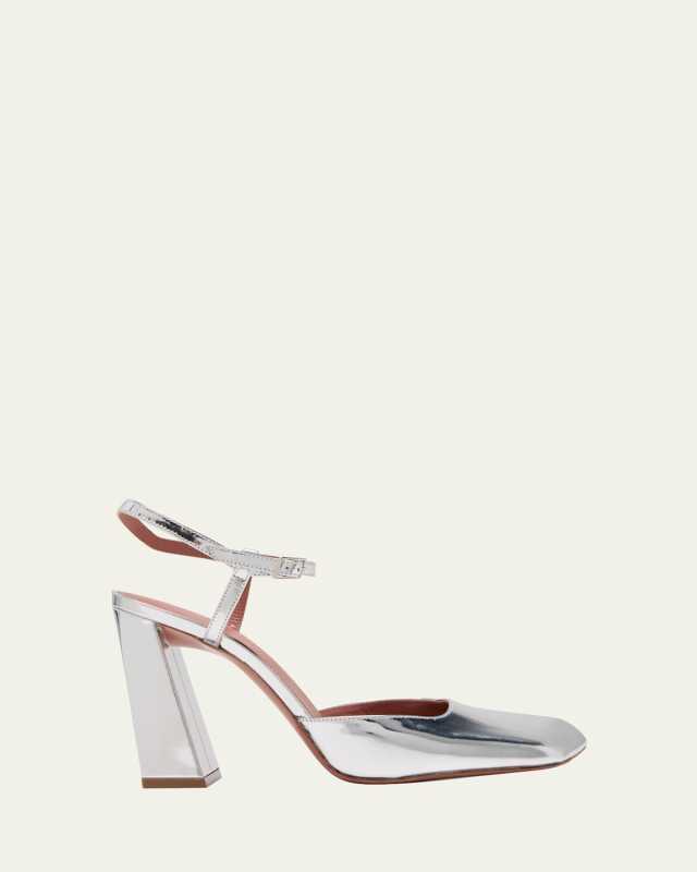 Charlotte Leather Ankle-Strap Pumps