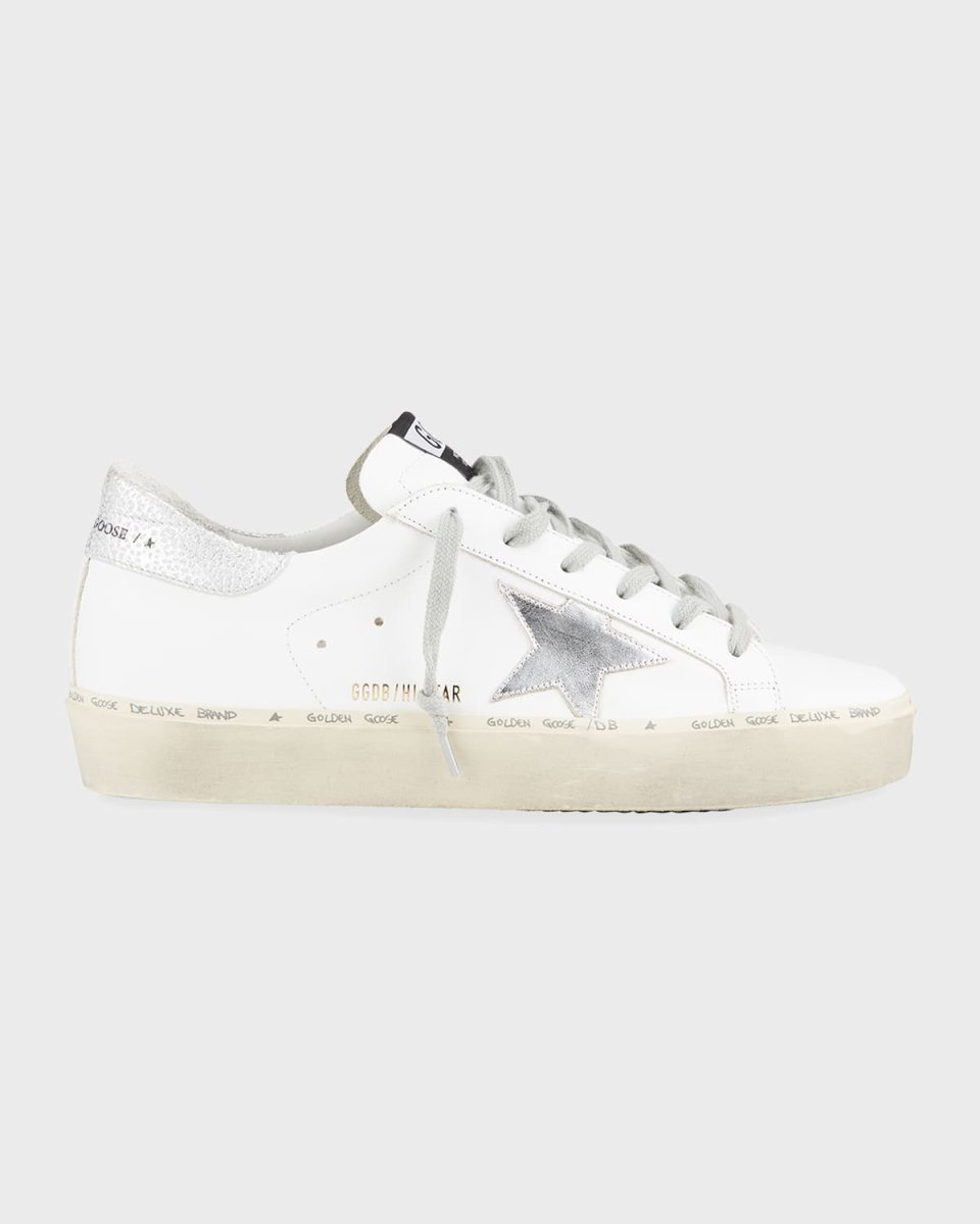 Hi Star Metallic Leather Low-Top Sneakers