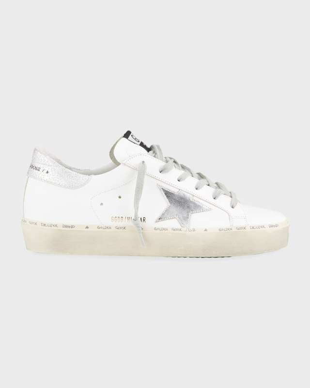 Hi Star Metallic Leather Low-Top Sneakers