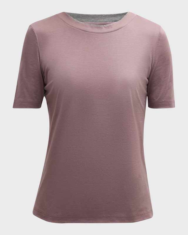 Crewneck Knit T-Shirt