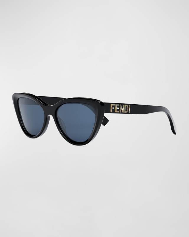 Logo Acetate Cat-Eye Sunglasses