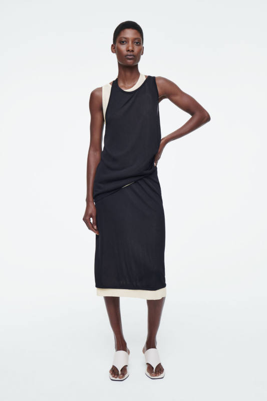 COS LAYERED KNITTED SKIRT
