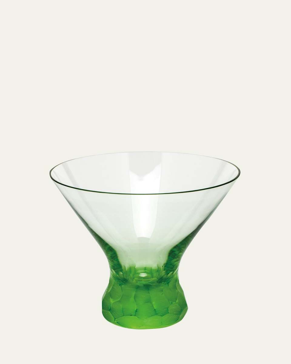 Pebbles Ocean Green Martini Glass