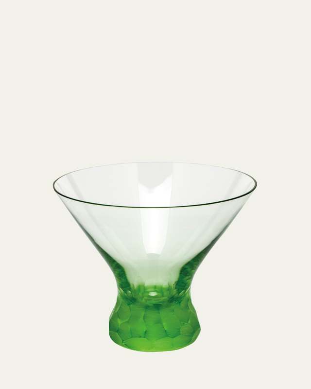 Pebbles Ocean Green Martini Glass