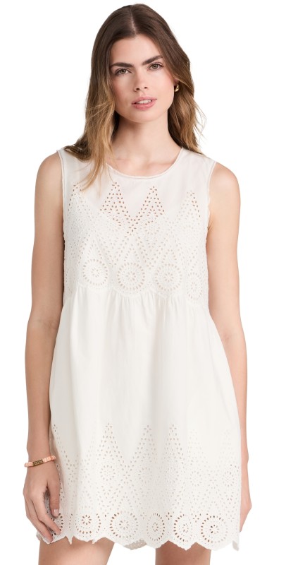 POSSE Louisa Mini Dress Vintage White