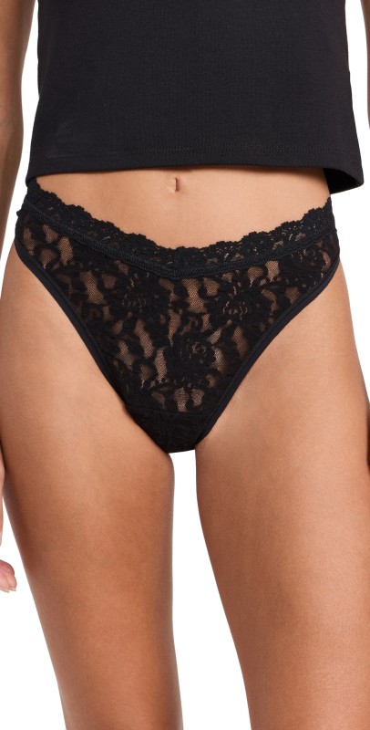 Hanky Panky Signature Lace High Cut Thong Chai