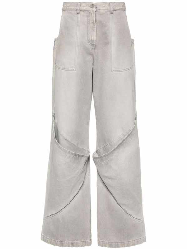 high-rise wide-leg jeans