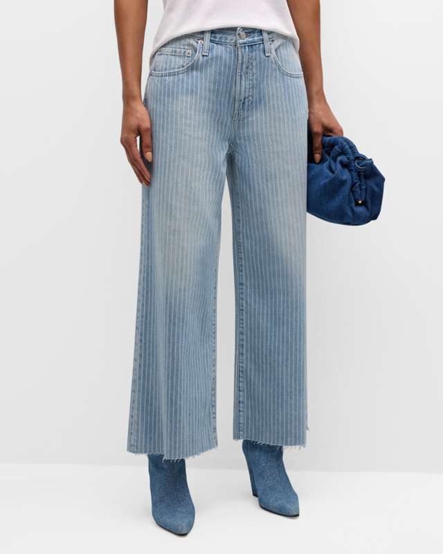 Canopy Stripe Jadyn Low-Slung Palazzo Jeans