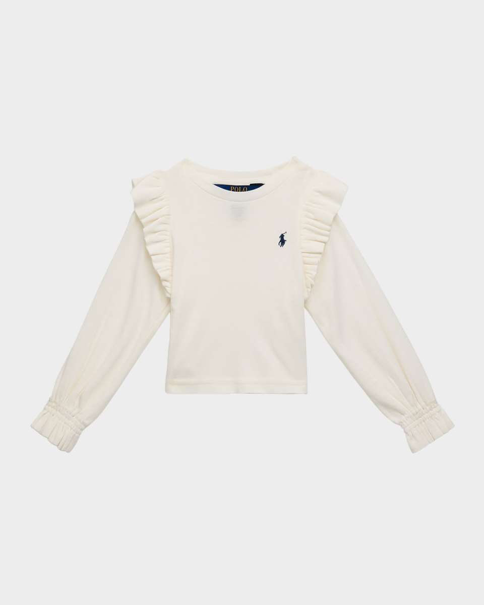 Girl's Combo Top W/ Embroidered Pony, Size 2-