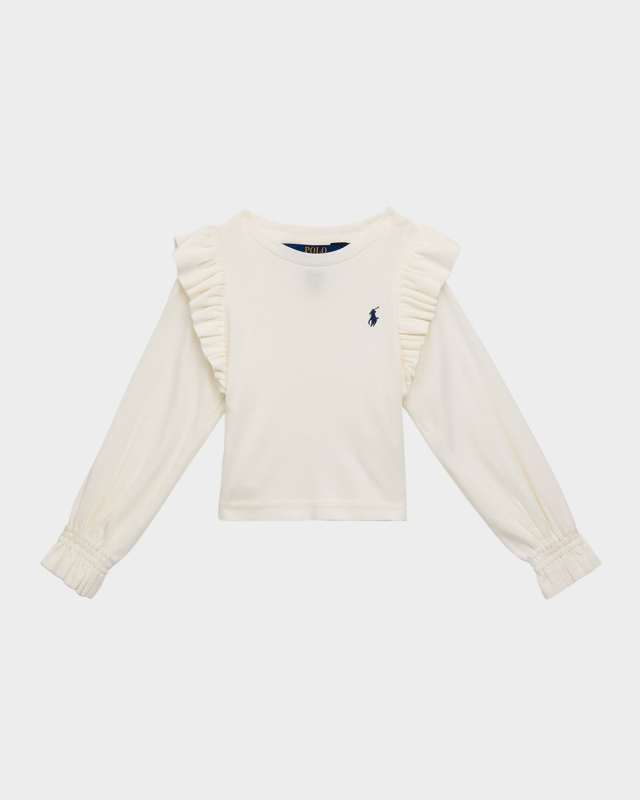 Girl's Combo Top W/ Embroidered Pony, Size 2-