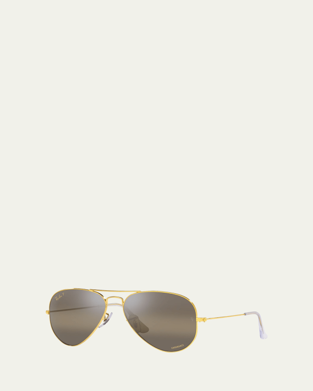 Monochromatic Oval Metal Sunglasses
