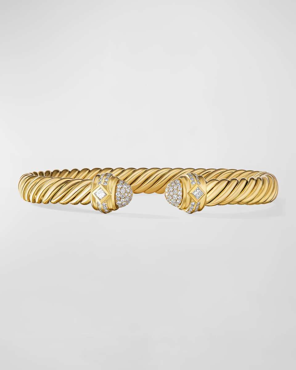 7mm Renaissance Cablespira Bracelet in 18K Gol