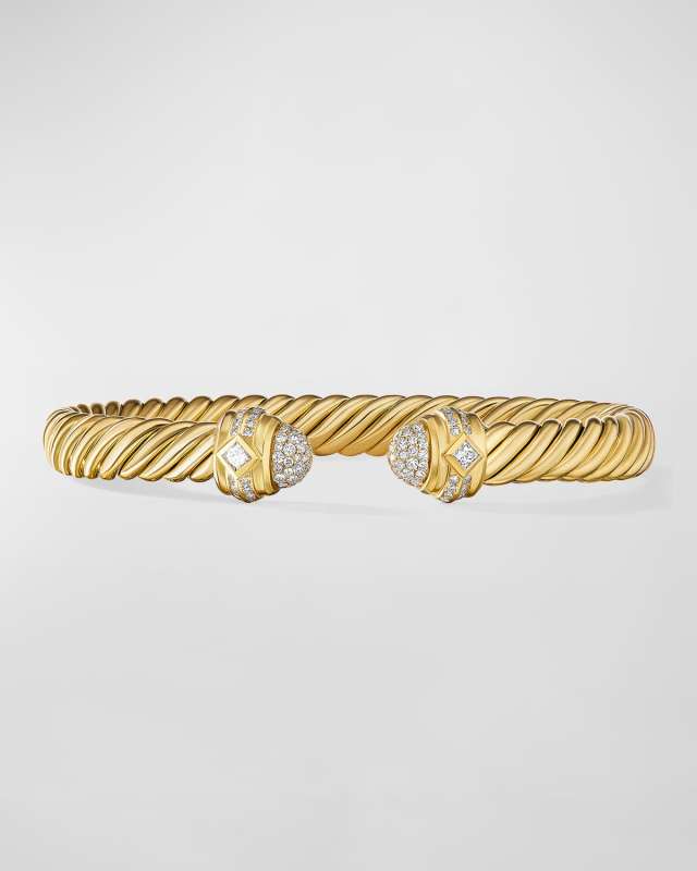 7mm Renaissance Cablespira Bracelet in 18K Gol