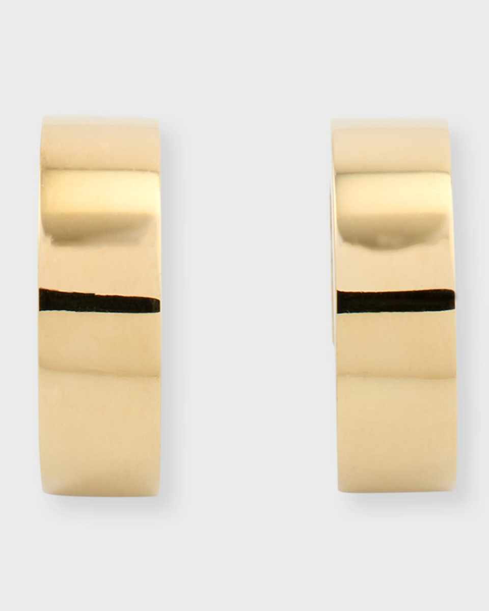 18k Gold Huggie Hoop Earrings