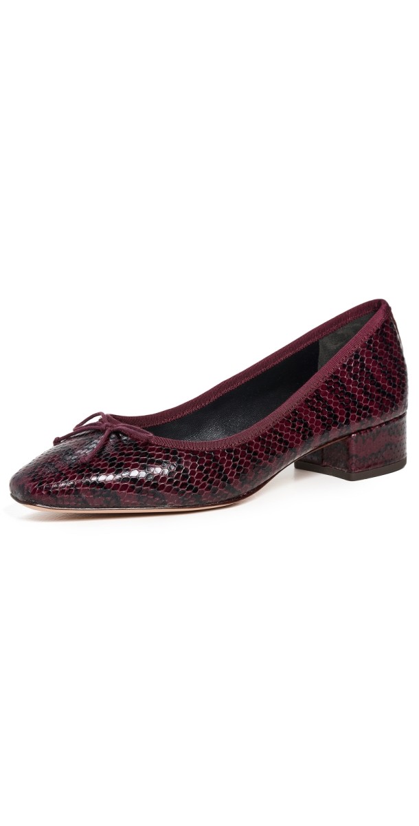 Veronica Beard Cecile Flats Wine