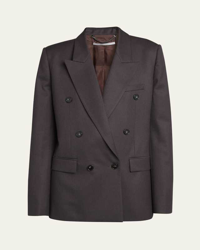 Double Breasted Wool Blazer