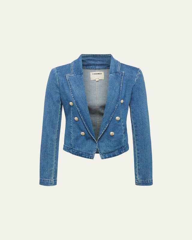 Wayne Cropped Double-Breasted Jacket