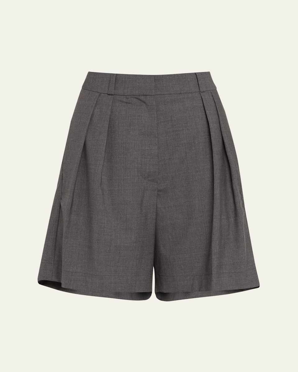Tailored Wide-Leg Shorts