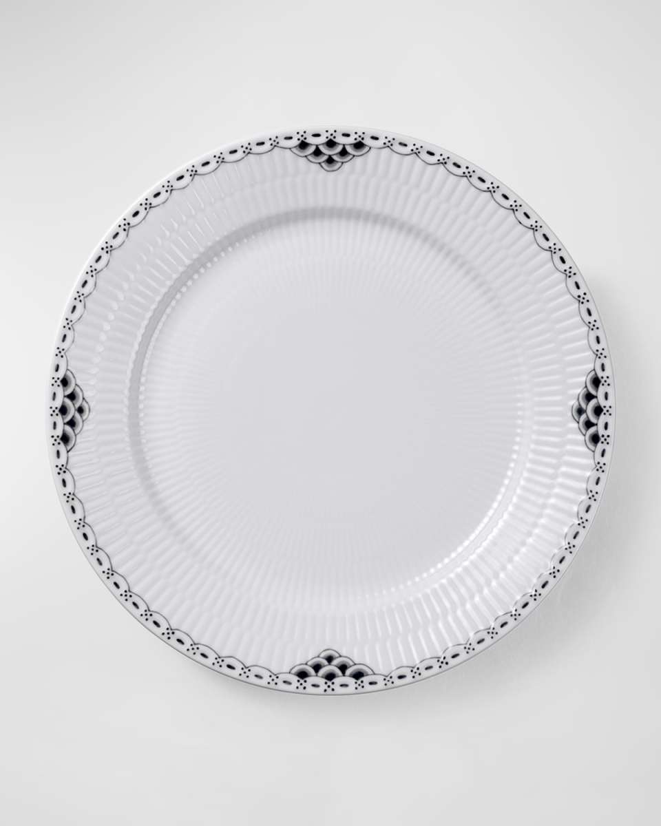 Black Lace Dinner Plate