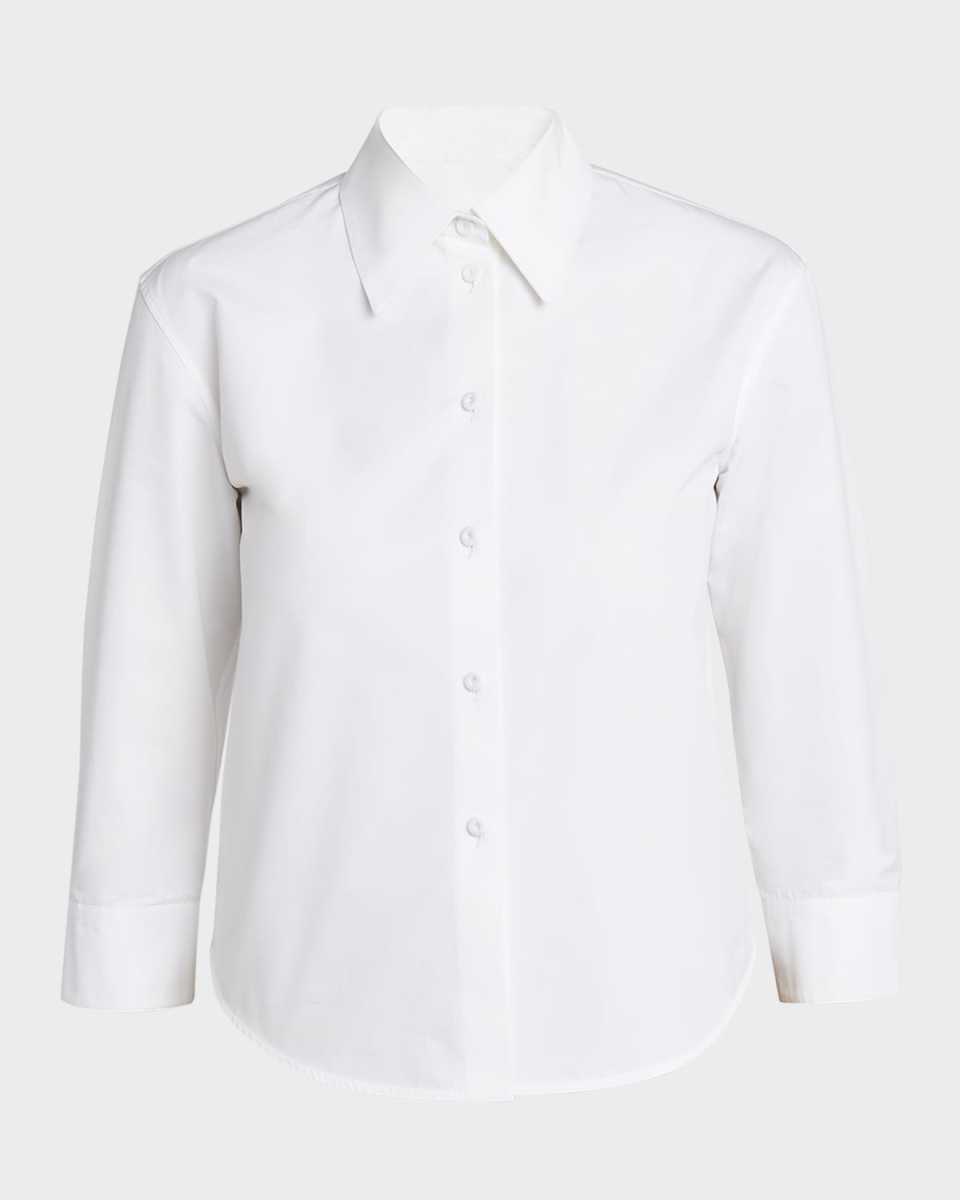 Bracelet-Sleeve Collared Shirt