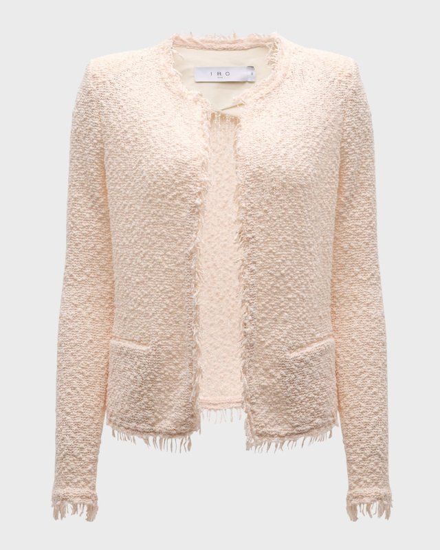 Shavani Open-Front Boucle Jacket