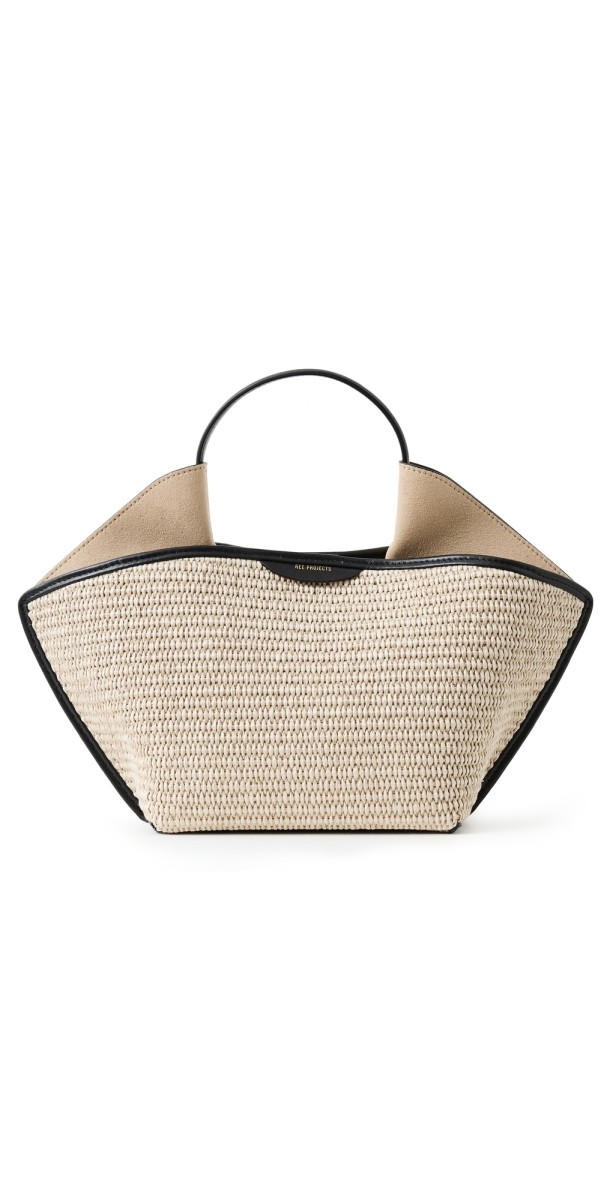 Ree Projects Ann Tote Mini Raffia/Black