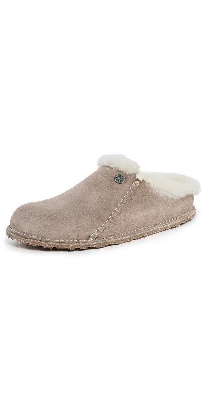 Birkenstock Zermatt Shearling Slippers Stone Coin