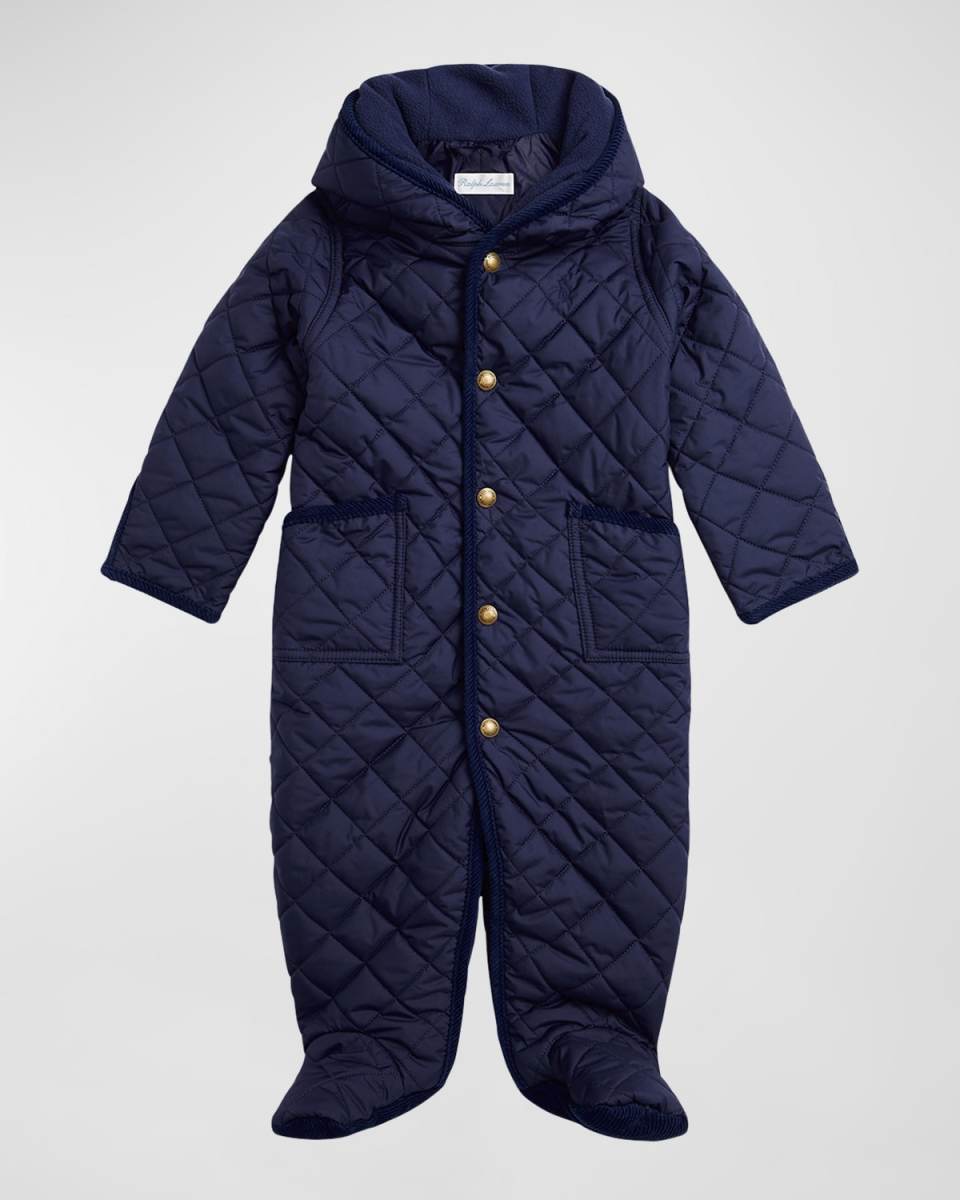 Boy's Quilted Outerwear Baby Bunting, Size 3M-9