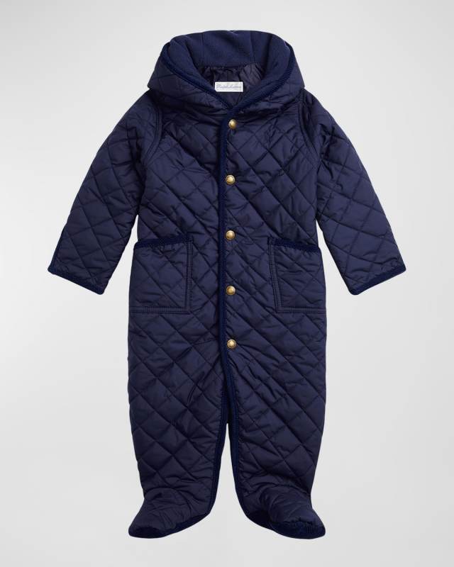 Boy's Quilted Outerwear Baby Bunting, Size 3M-9