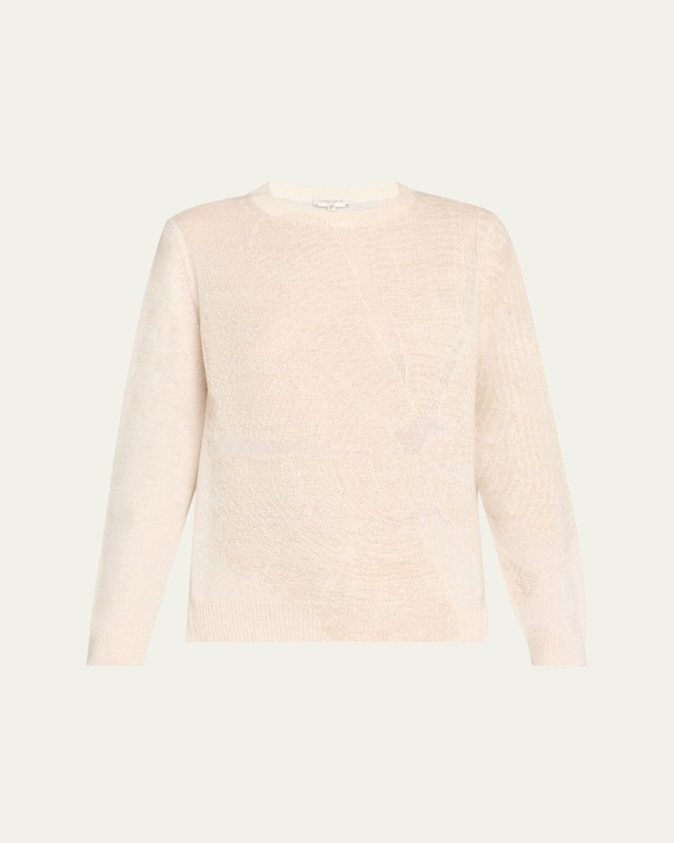 Cashmere Textured Intarsia Sweat