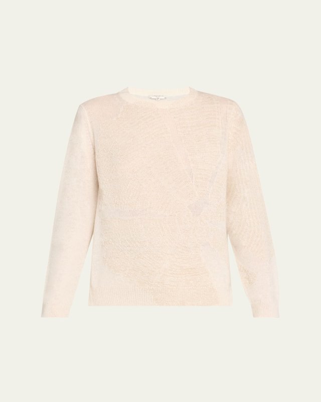 Cashmere Textured Intarsia Sweat