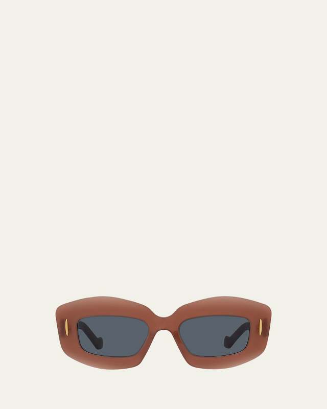 Silver Screen Chunky Acetate Rectangle Sunglasses