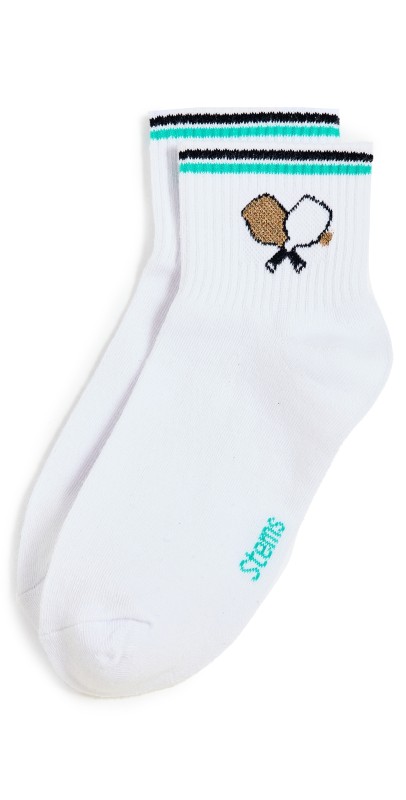 Stems Pickle Ball Ankle Socks Teal