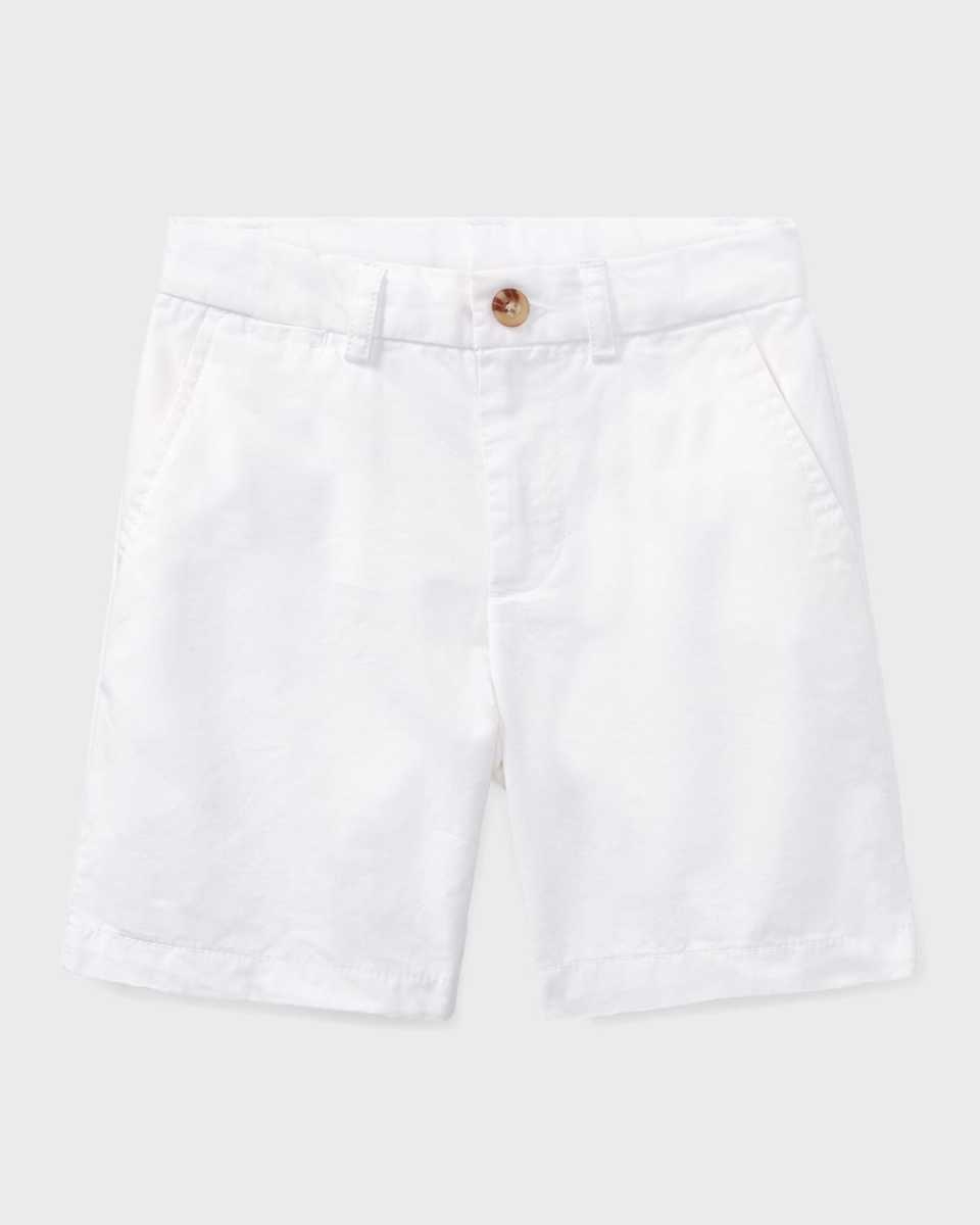 Boy's Flat Front Chino Shorts, Size 2-7