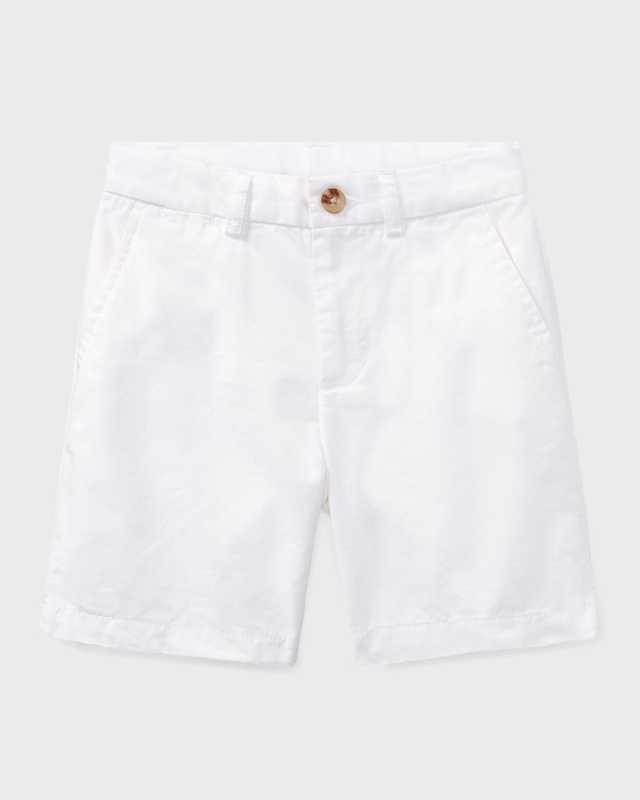 Boy's Flat Front Chino Shorts, Size 2-7