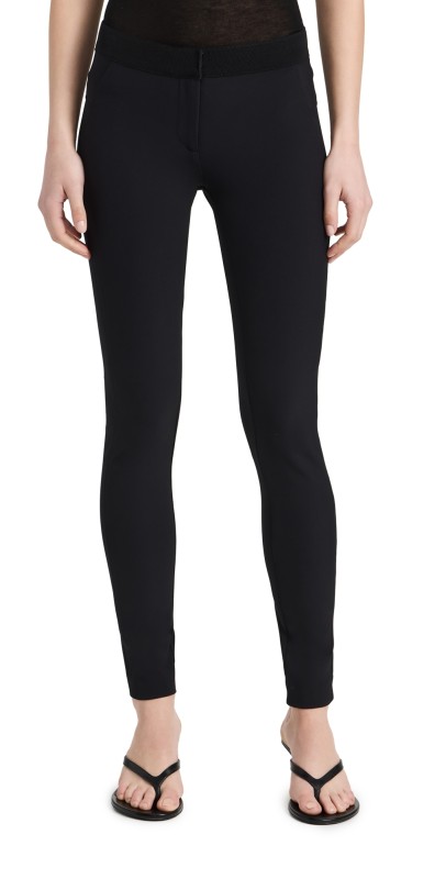 Veronica Beard Black Scuba Leggings Black