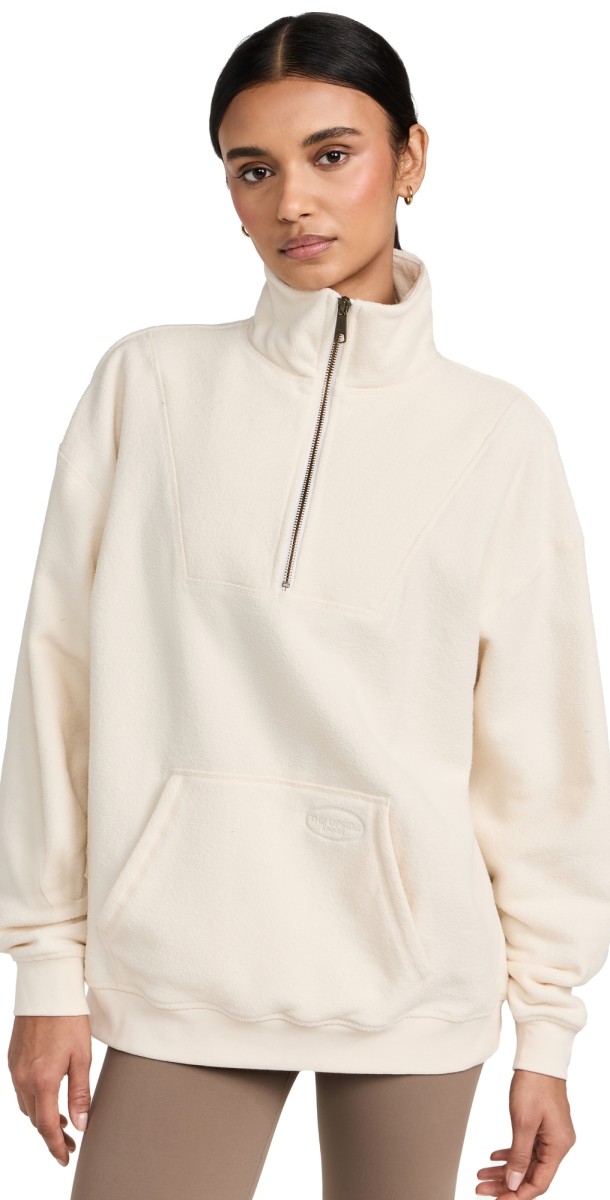 The Upside Regatta Jerome Half Zip Crew Pullover Cloud