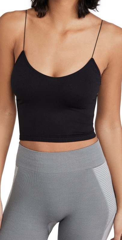 Free People Skinny Strap Seamless Brami Almond
