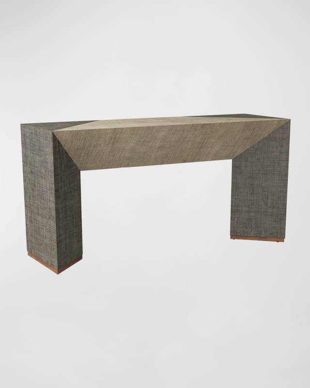 Boustany Raffia Console Table