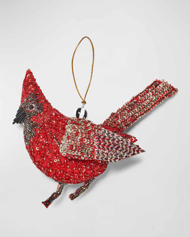 Cardinal Beaded Ornament
