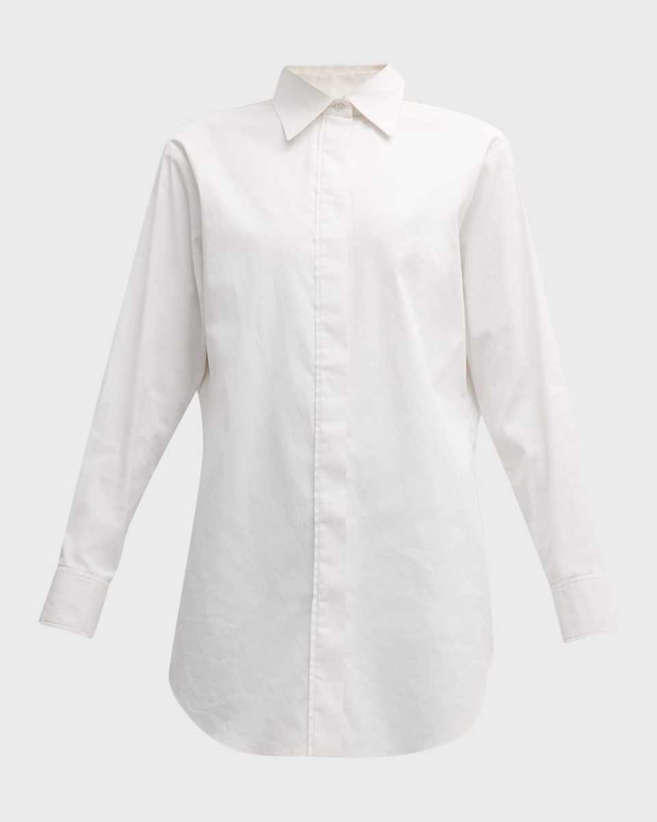 The Mira Boyfriend Button-Front with Split Back