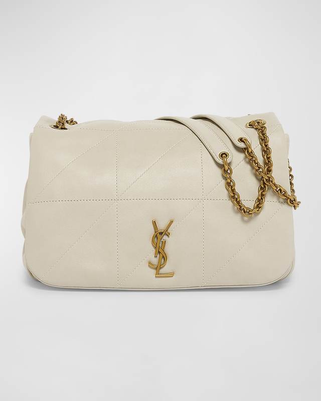 Jamie 4.3 Small YSL Shoulder Bag in Quilted Smooth Leather
