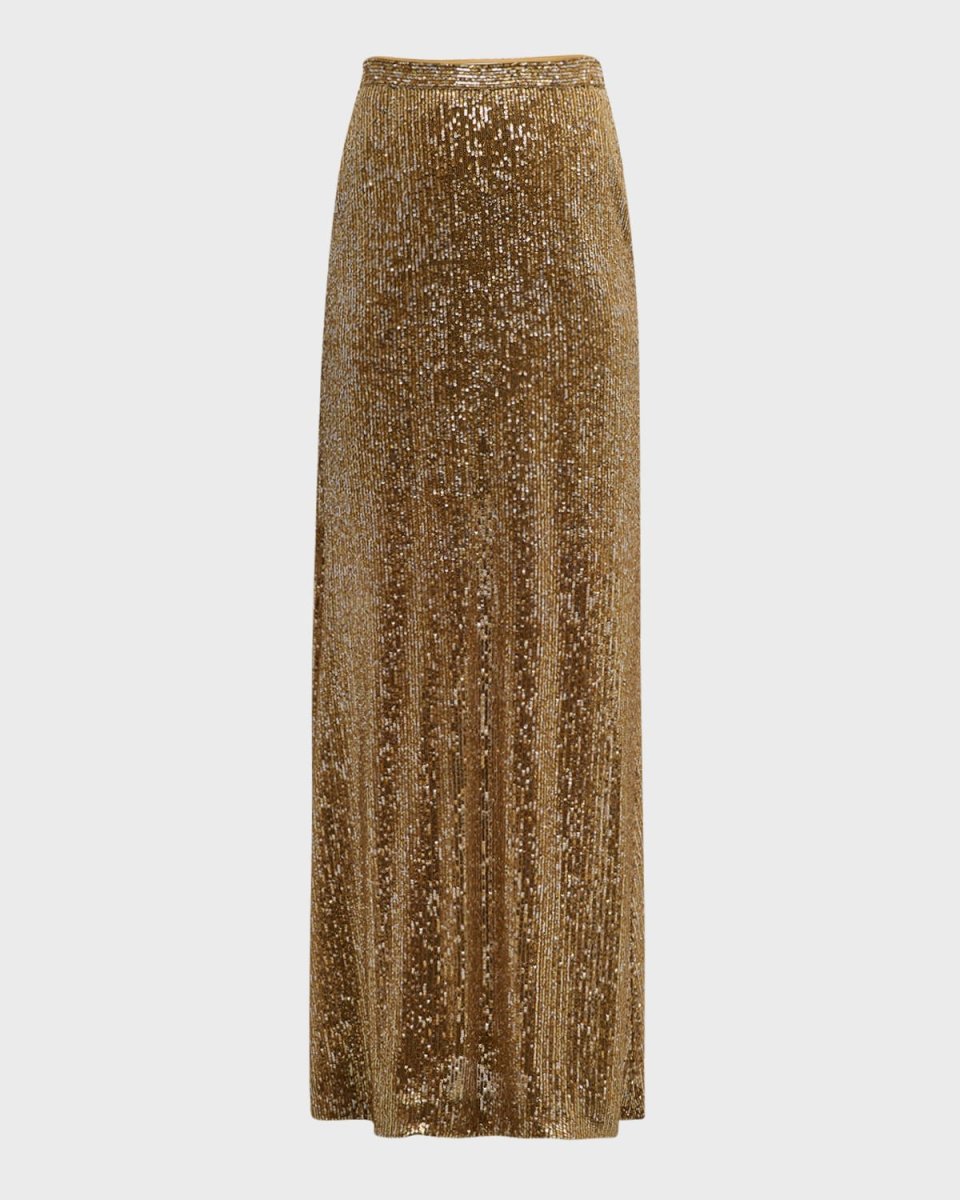 Long Sequined Skirt