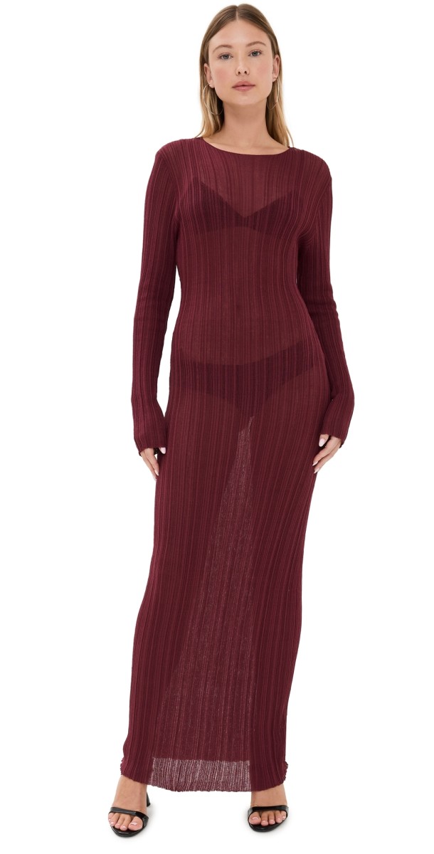 Lioness Prophecy Maxi Dress Burgundy