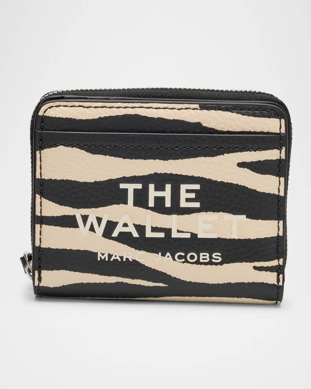 The Zebra Leather Mini Compact Wallet
