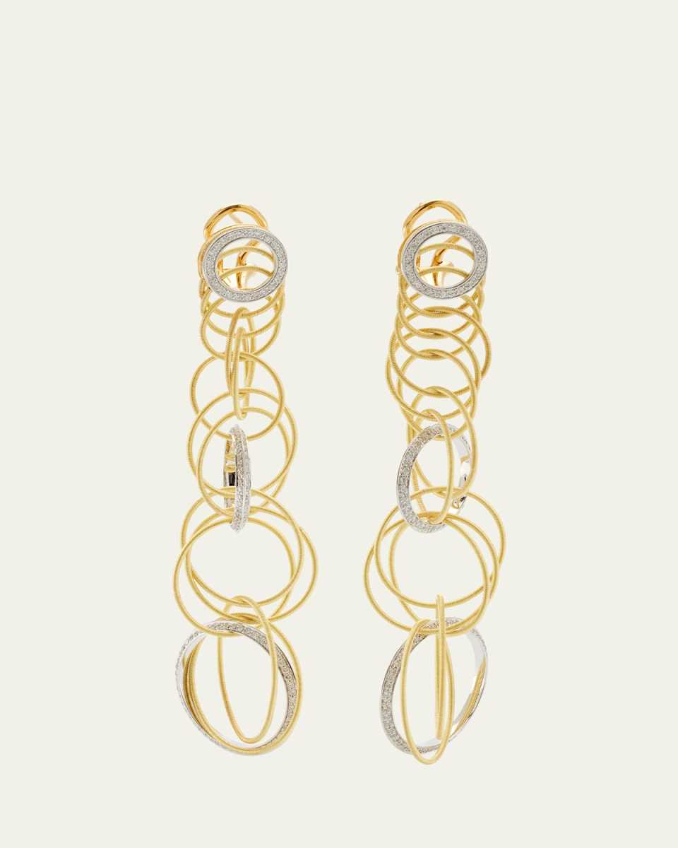 Hawaii Waikiki Short Pendant Earrings with Diamonds