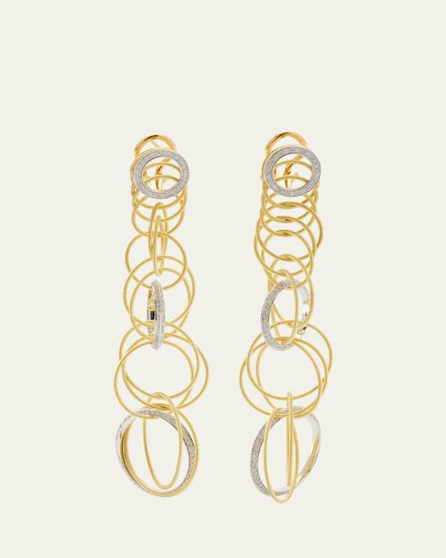 Hawaii Waikiki Short Pendant Earrings with Diamonds