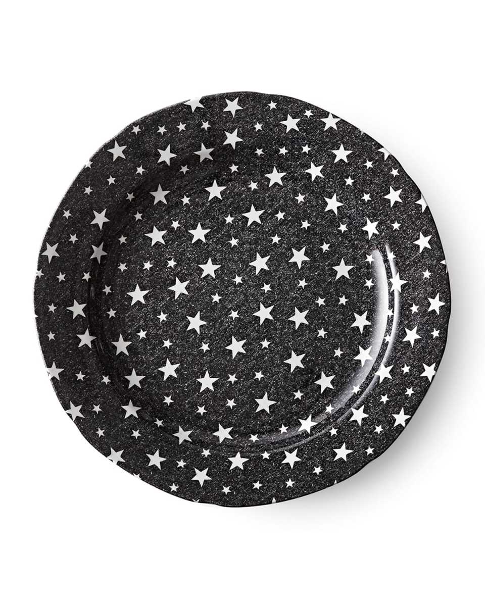 Midnight Sky Dinner Plate, Black